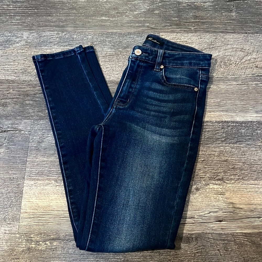 KanCan fleeced lined dark wash skinny jeans